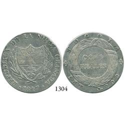 Bogotá, Colombia, 8 reales, 1847, small diameter.