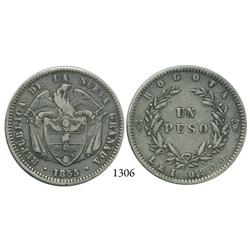 Bogotá, Colombia, 1 peso, 1855/1.