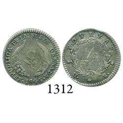 Popayán, Colombia, 1/2 real, 1846/5UE.