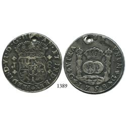 Guatemala City, Guatemala, pillar 8 reales, Ferdinand VI, 1758J.