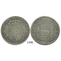 Guatemala City, Guatemala, pillar 4 reales, Charles III, 1762P.