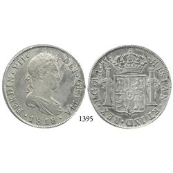 Guatemala City, Guatemala, bust 8 reales, Ferdinand VII, 1818M.