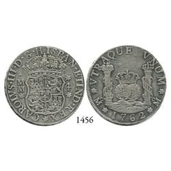 Mexico City, Mexico, pillar 4 reales, Charles III, 1762MM.