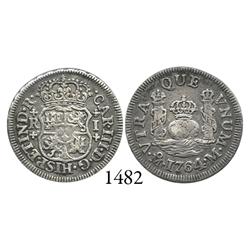 Mexico City, Mexico, pillar 1 real, Charles III, 176/54M/?, unlisted.