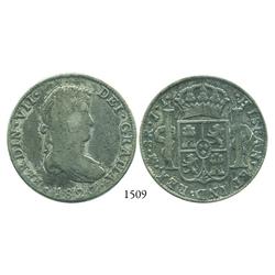 Mexico City, Mexico, bust 8 reales, Ferdinand VII, 1820JJ.