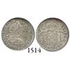 Image 1 : Mexico City, Mexico, bust 1/2 real, Charles III, 1782FF, encapsulated NGC MS-62.