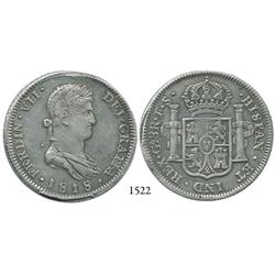 Guadalajara, Mexico, bust 8 reales, Ferdinand VII, 1818FS.