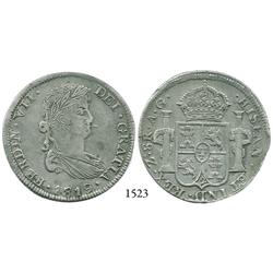 Zacatecas, Mexico, bust 8 reales, Ferdinand VII, 1819AG.