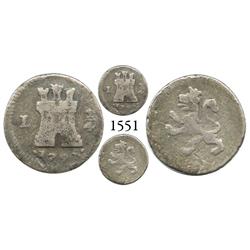 Lima, Peru, 1/4 real, Charles IV, 1798.
