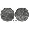 Image 1 : Segovia, Spain, milled 2 reales "pistareen," Philip V, 1727F, encapsulated NGC MS-63.