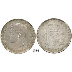 Madrid, Spain, 5 pesetas, Alfonso XIII, 1897SG-V.