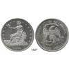Image 1 : USA, Carson City trade dollar, 1874-CC, NGC MS-60.