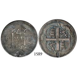 Caracas, Venezuela, 4 reales, 1820BS, rare.