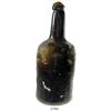 Image 1 : English black glass wine bottle with original wine still inside.