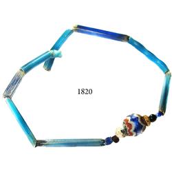 Glass-bead necklace.