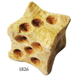 Ivory or bone gaming die.
