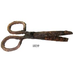 Large iron shears.