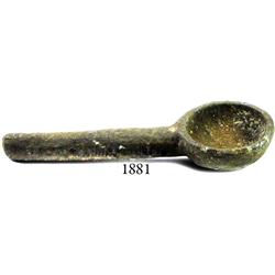 Bronze gunpowder spoon, 1600s-1700s.