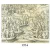 Image 1 : 1591 Theodore deBry engraving of warring native Americans in canoes from a German book.