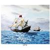 Image 1 : 1715 Fleet painting: "The Day Before," by Ralph Curnow (2009).