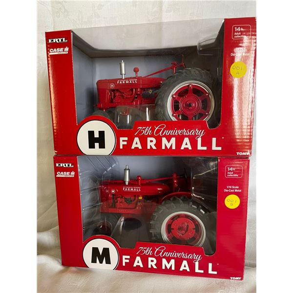 A+B  1/16 75th Anniversary Farmall (H) and (M) McCormick Deering Farmall