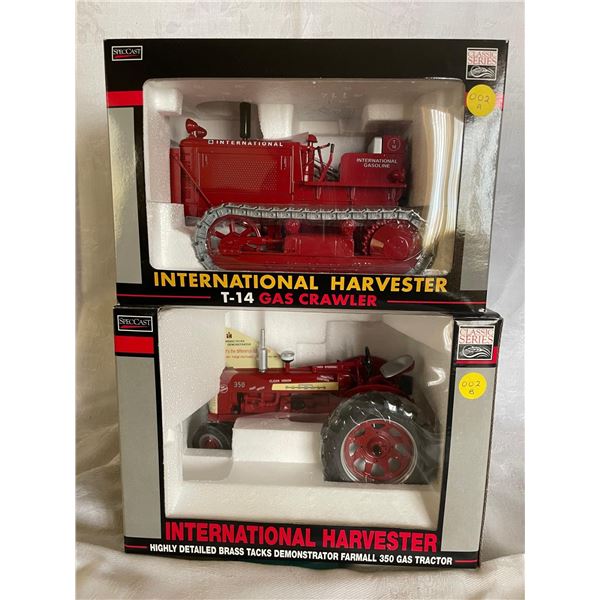 A+B  1/16 International Harvester Deering Farmall T-14 Gas Crawler and Brass Tacks 350 Gas Tractor