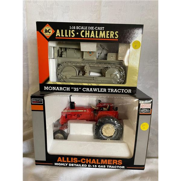 A+B  1/16 Allis-Chalmers and 1/16 Highly Detailed D-15 Gas Tractor Monarch “35” Crawler Tractor
