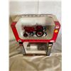 Image 2 : A+B  Farmall Scale Die Cast 560 Style Cab Tractor with #144 One Row Cultivator 1/16 and Internationa
