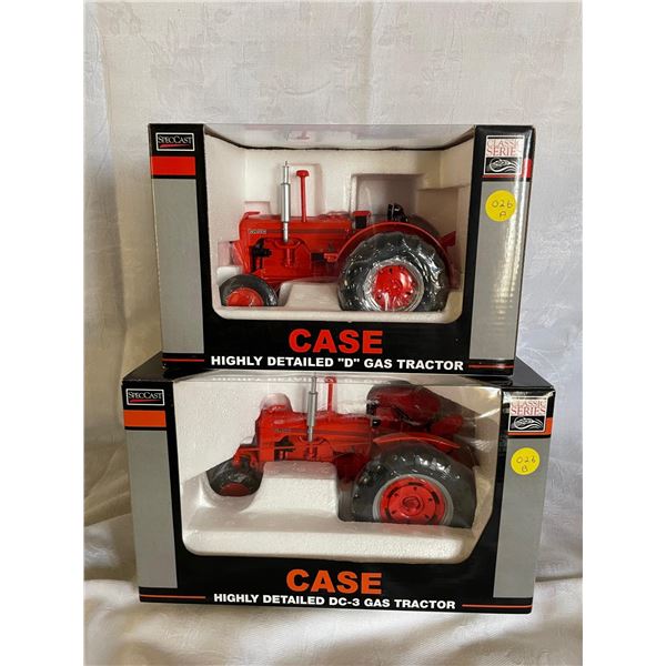 A+B  Case Highly Detailed D Gas Tractor 1/16 and Case Highly Detailed DC-3 Gas Tractor 1/16