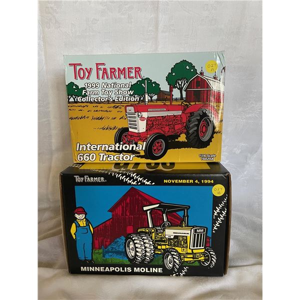 A+B  Toy Farmer International 660 Tractor 1/16 1999 National Farm Toy Show Collector’s Edition and M