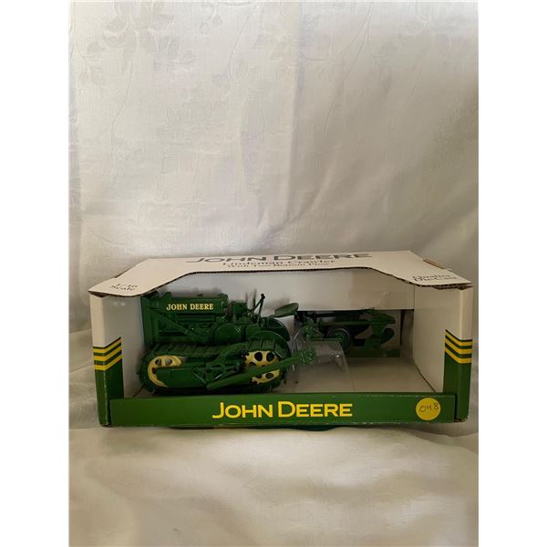 JD Lindeman Crawler with Two Bottom Plow 1/16
