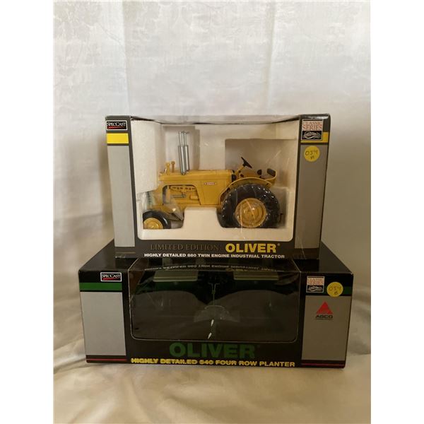 A+B  Limited Edition Oliver highly detailed 880 Twin Engine Industrial Tractor 1/16 and Oliver highl