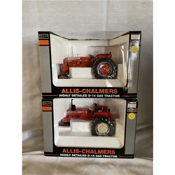 A+B  Allis-Chalmers highly detailed D-14 Gas Tractor 1/16 and Allis-Chalmers highly detailed D-15 Ga