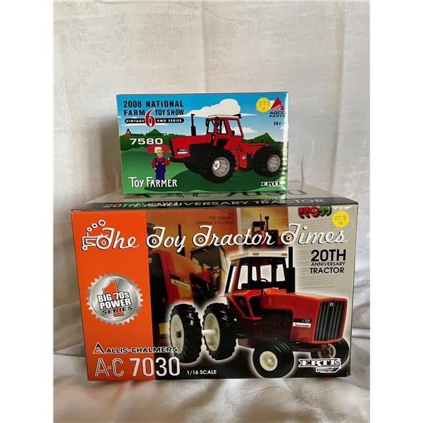 A+B  Allis-Chalmers 7580 2008 National Farm Toy Show Vintage 6 4WD Series 1/32 and Allis-Chalmers A-
