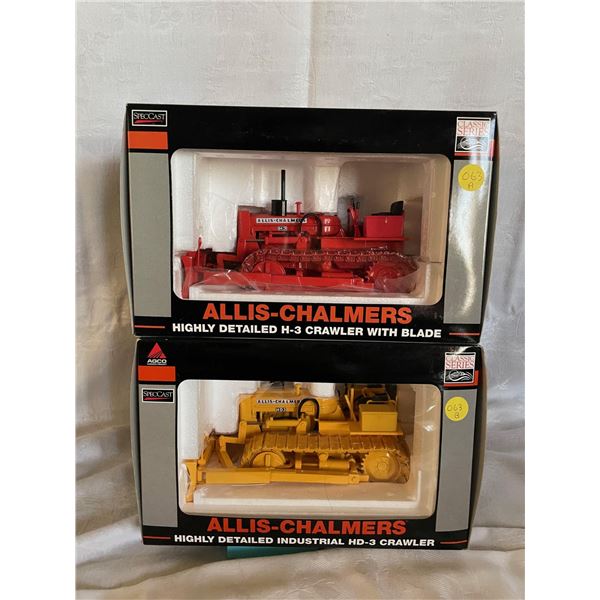 A+B  Allis-Chalmers highly detailed H-3 Crawler with Blade 1/16 and Allis-Chalmers highly detailed I