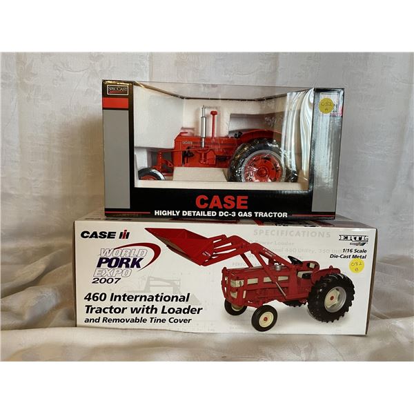 A+B Case IH 1/16 Highly Detailed DC-3 Gas Tractor and 460 International Tractor with Loader