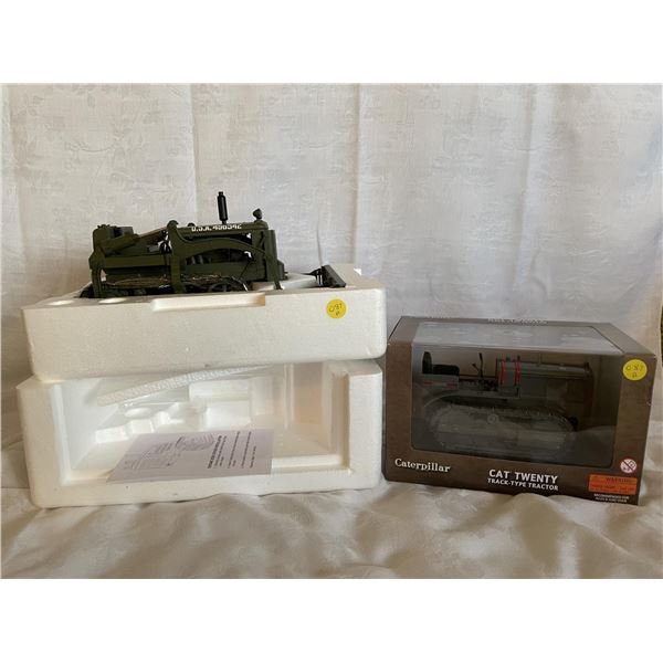 A+B  Army Dozer and Caterpillar Cat Twenty Track-Type Tractor