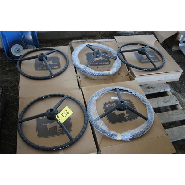 Approx. 5 New JD Steering Wheels