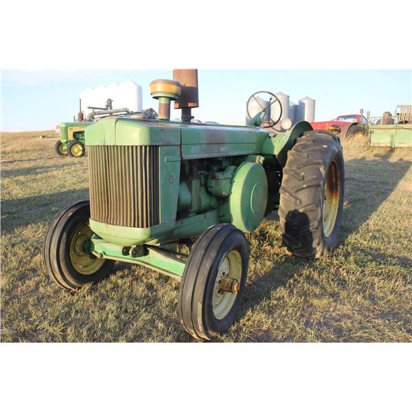 J.D.R, diesel, SN-22018, pup start, 18.4" x 34" tires, hyd, PTO (will run)