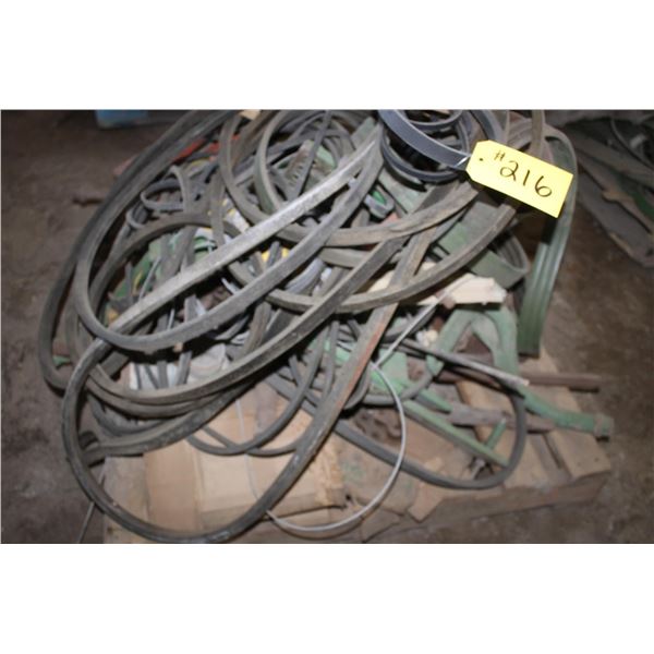 Qty of Belts, PTO, Auger Chain and Misc.