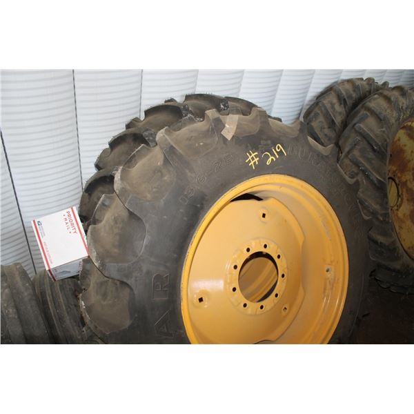 2- 13.6x28 Tires and JD Rims