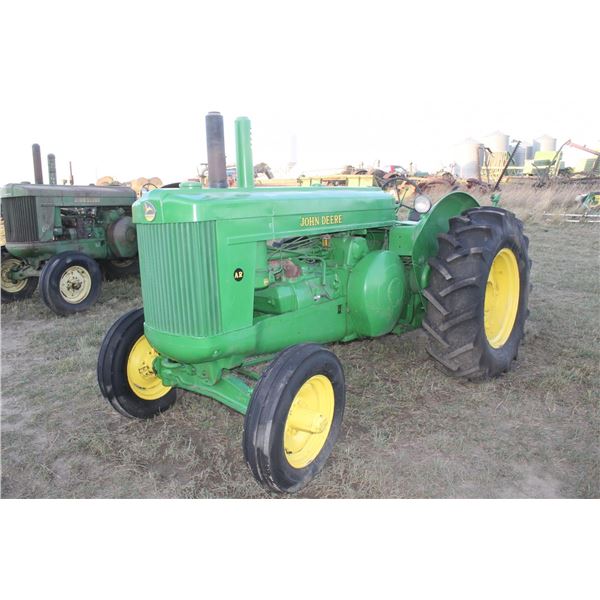 JD AR SN- 279282, restored, new tires, hyd's, PTO (located- east yard)