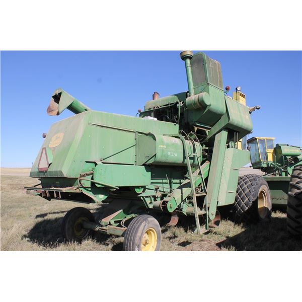 JD 105 combine, Diesel, SN- 16144, combine, chopper/cab, drum pickup