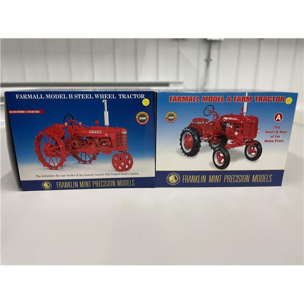 A + B Farmall Model H Steel Wheel Tractor; Model A Farm Tractor 1/12