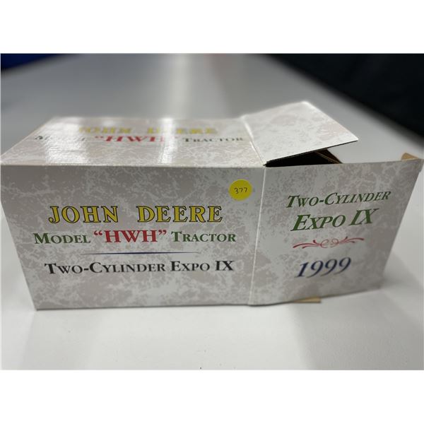 John Deere: Two-Cylinder Club Expo IX 1999 Model “HWH” Tractor 1/16