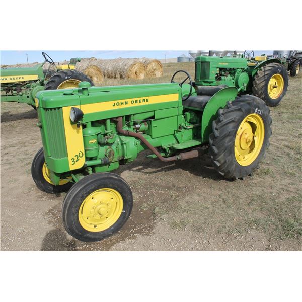 JD 320, SN- 320472, gas, 3 pt. PTO, newer tires, nice restoration (runs)