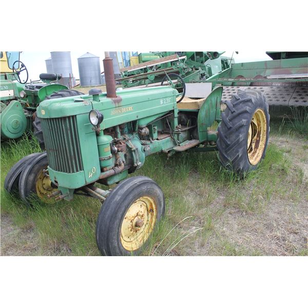 JD 40-U/gas SN- 61519, 3 pt. hitch/PTO, original and complete