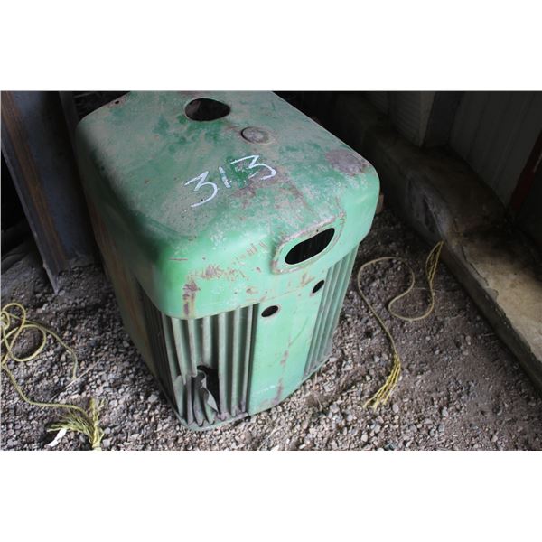 JD 60 Front Tractor Hood, Screen is Poor