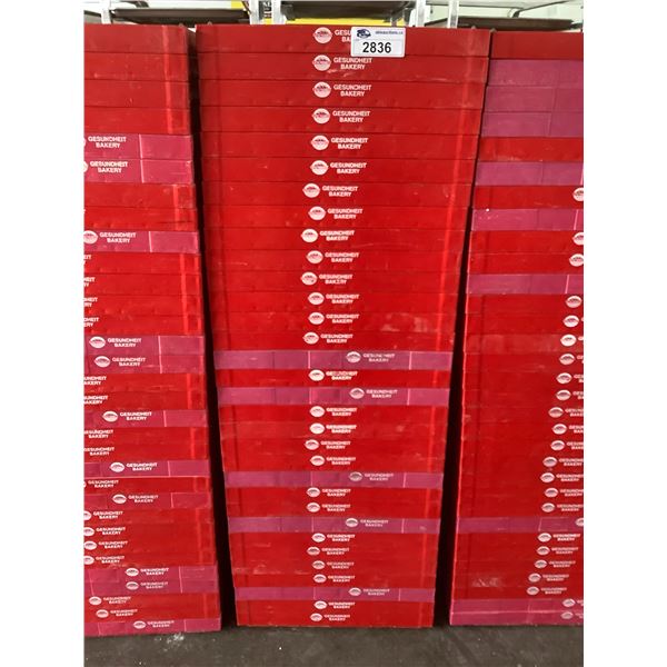 STACK OF 32 BREAD RACKS