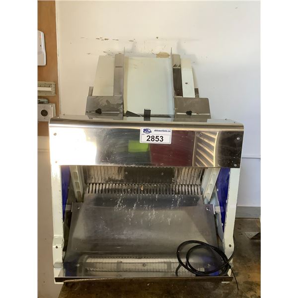 SLIXE GRAVITY FED TABLETOP MOUNT BREAD SLICING MACHINE MODEL TA-201XL 110V PHASE 1